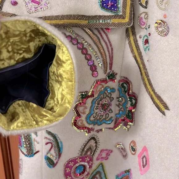 Etro Vintage Hand Beaded Multi Colored Coat - Picture 6 of 11